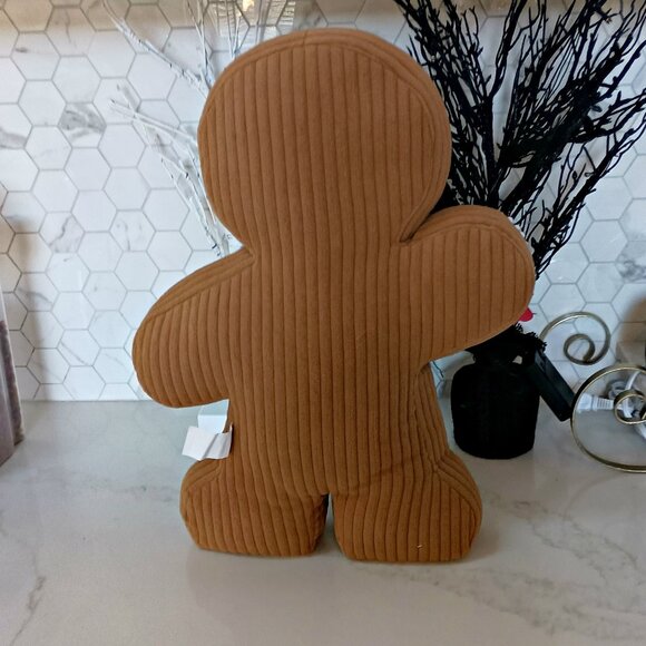 NEW! TALL 19" WEIGHTED STANDING GINGERBREAD MAN DECOR - Picture 3 of 5